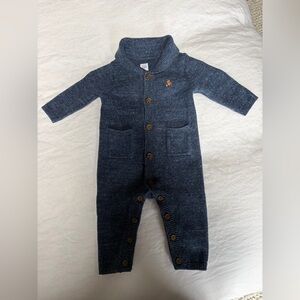 GAP Baby Navy Knitted One Piece